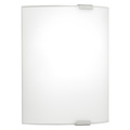 Eglo 1x100W Wall Light w/ Chrome Finish & Satin Glass 84028A